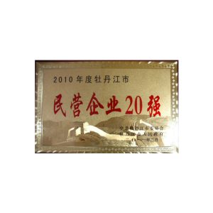 2010牡丹江民营企业20强
