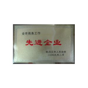 2009牡丹江商务工作先进企业