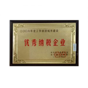 2006年度工贸旅游城市建设优秀纳税企业