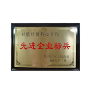 2005年对俄经贸科技合作先进企业标兵